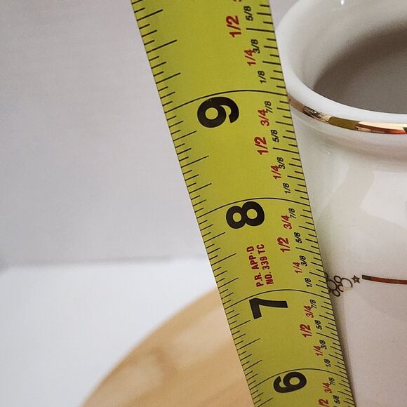 Disney Parks The Happiest Celebration On Earth Vase 8.5" Ivory & Gold Porcelain - Picture 13 of 14